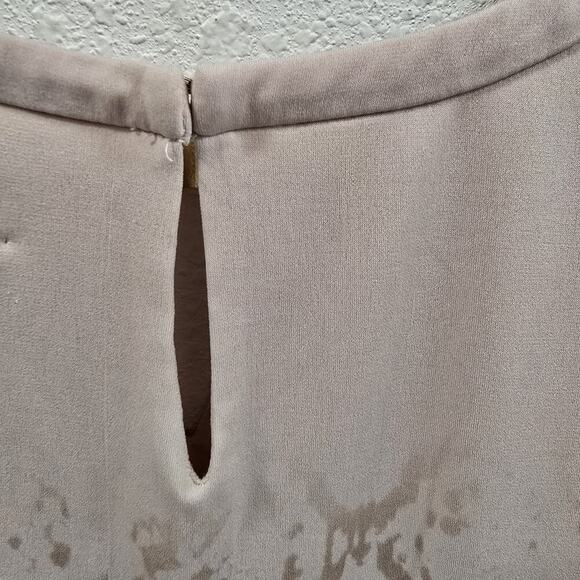 Calvin Klein Animal Print Blouse Womens Long Sleeve Draped Front Top Casual S - Picture 14 of 14